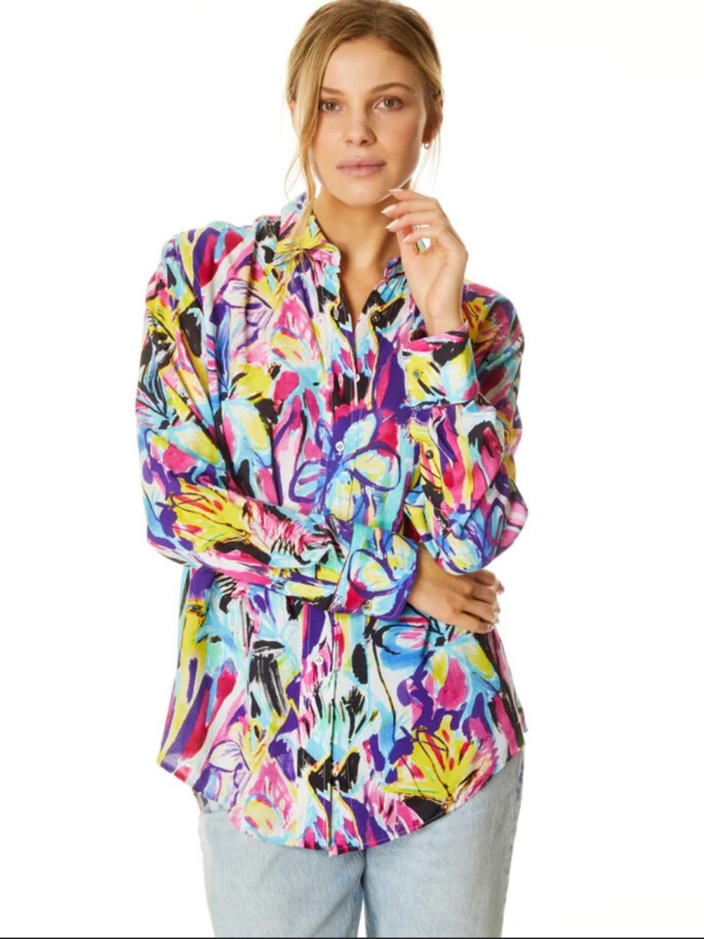 Robert Graham woman’s carrie multicolored blouse small